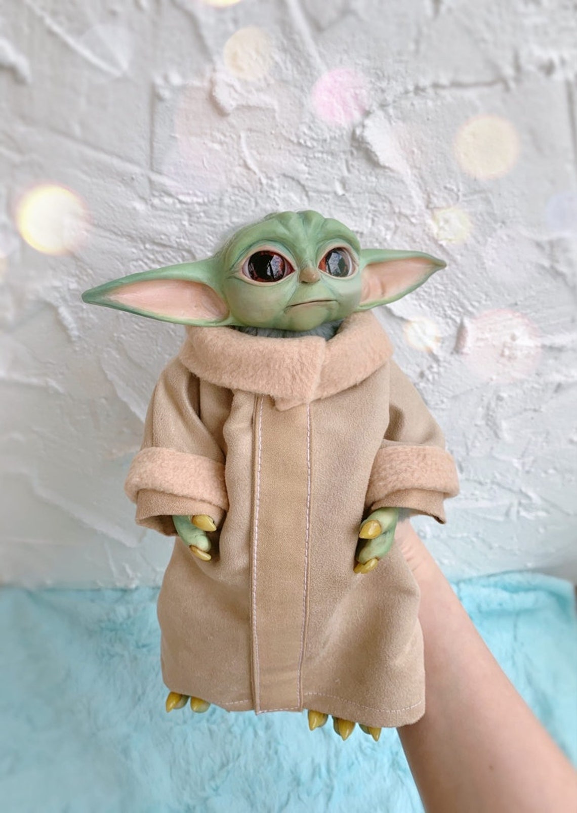 Baby master yoda Mandalorian Star Wars Baby Yoda Doll OOak Etsy