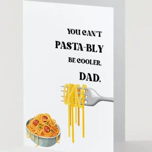 Cartão de Dia dos Pais Cool Pasta