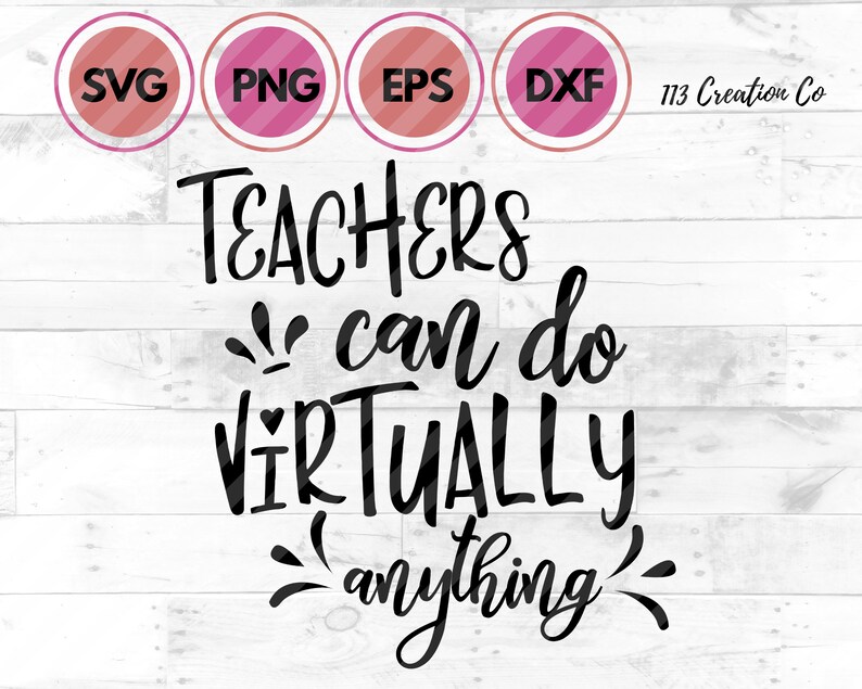 Teachers Can do Virtually Anything SVG Teacher Strong Back ...