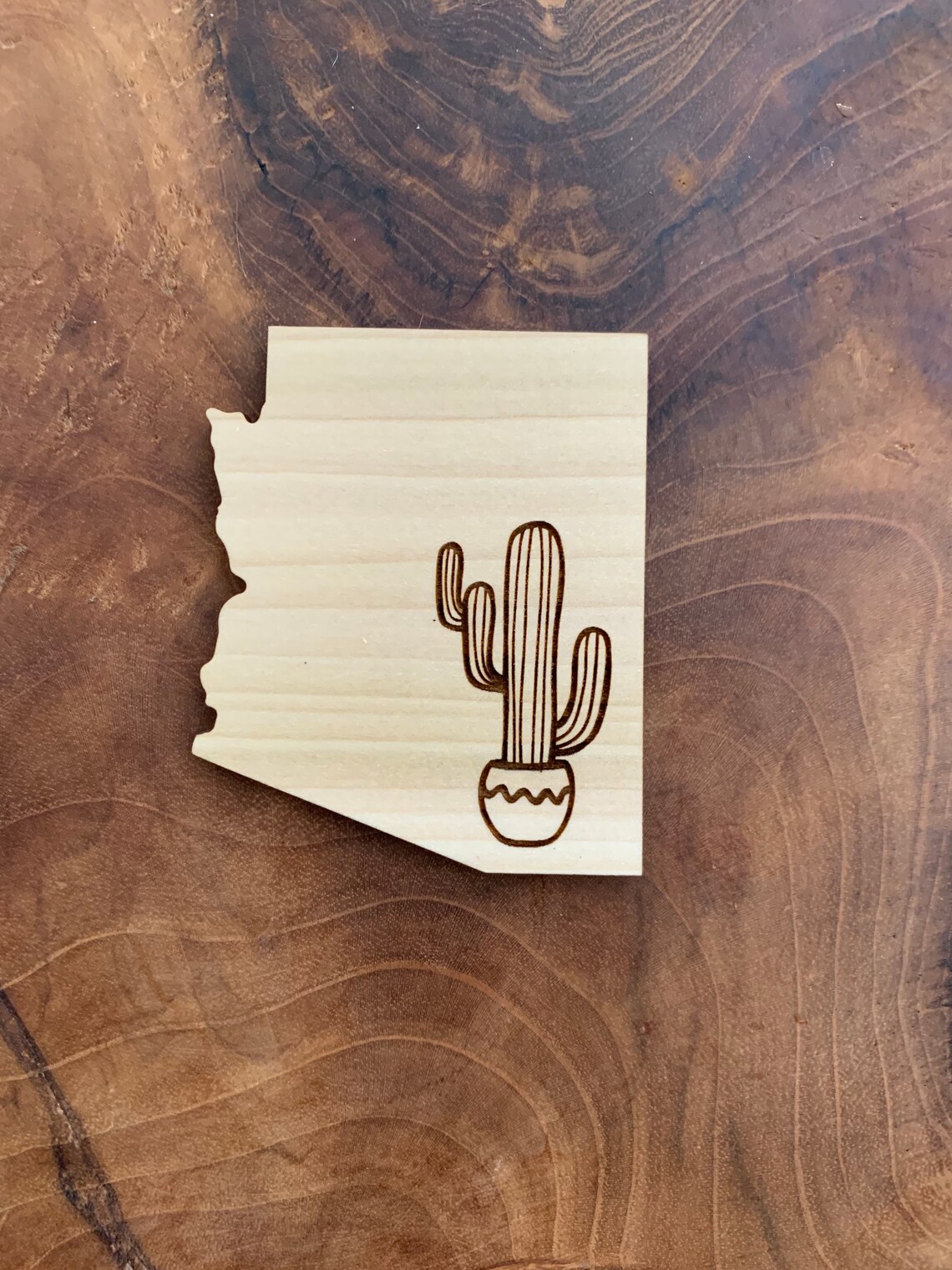 Arizona Arizona State Flag Cactus Etsy