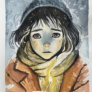 Watercolor painting. ORIGINAL 20 x 28 cm