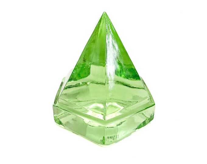 Decorative Green Glass Boat Prism Glass Deck Prism Light Etsy