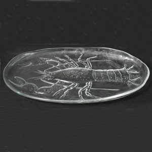 Vintage Kosta Boda Large Lobster Serving Platter Art Glass Mid Century Modern Ann Warff