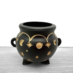 Dollhouse Miniature Cauldron, Witches Cauldron, Haunted House Decor, Halloween Decoration, Holiday, Accessories, Diorama, Fairy Garden