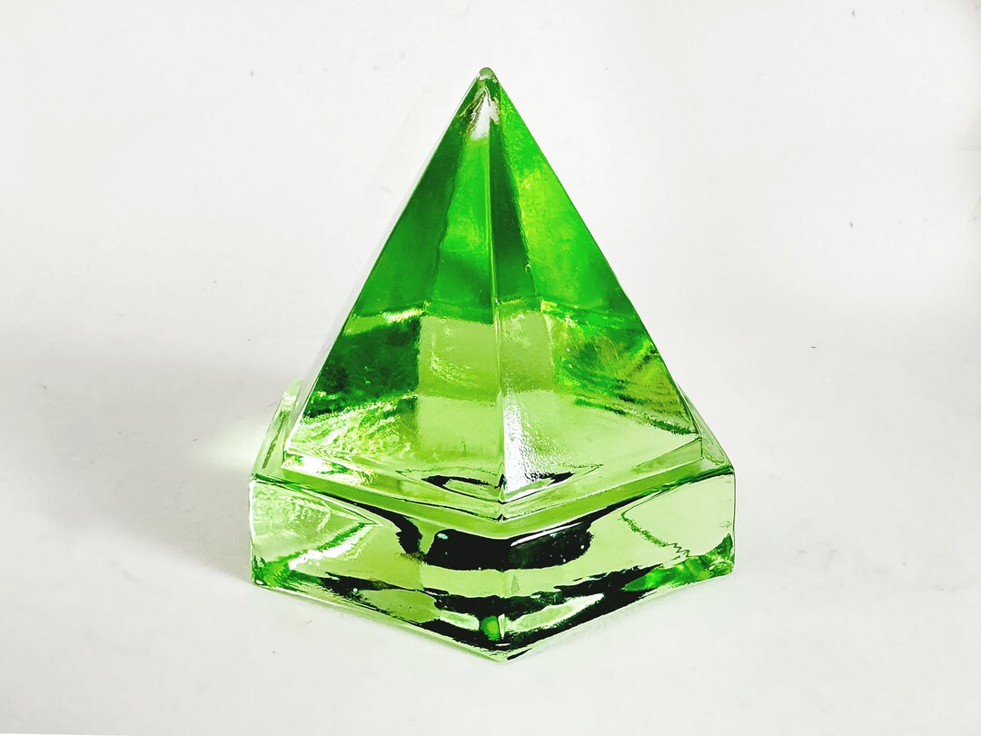 Decorative Green Glass Boat Prism Glass Deck Prism Light Etsy