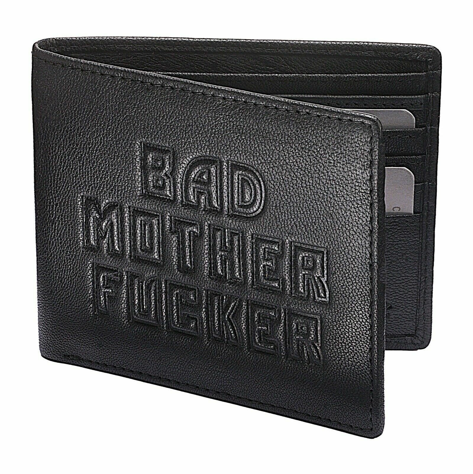 BAD MOTHER FUCKER 財布 BAD MOTHER FUCKER Real Leather Wallet, - Bad Wallets® Licensed