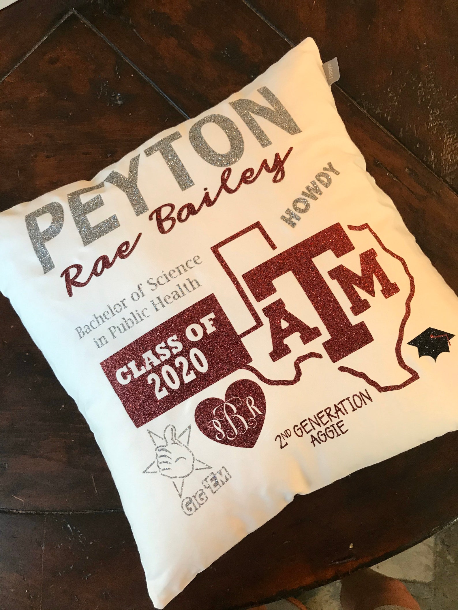 College Graduation Pillow Etsy