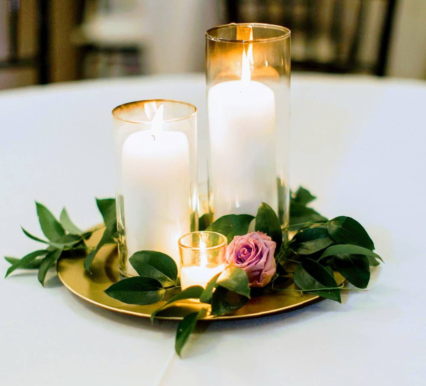 Beautiful candle centerpiece Etsy