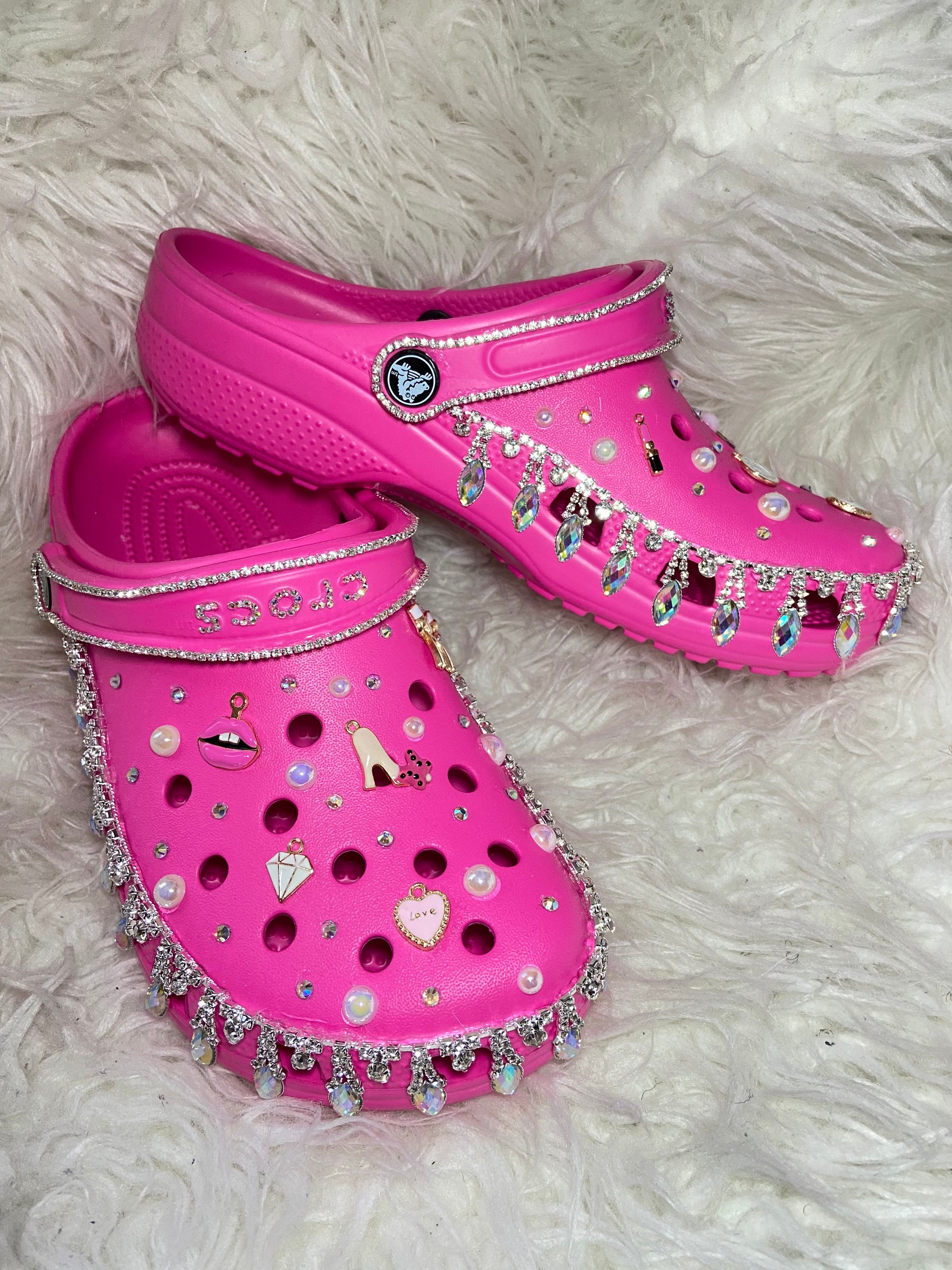 Rhinestone crocs Etsy