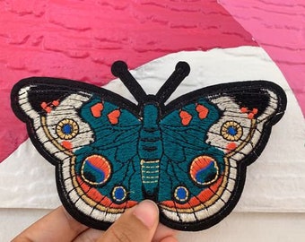 BUTTERFLY PATCH-Microbead PatchButterfly GiftsJacket PatchClothing PatchIron On LatchBirthday GiftsFunny PatchChristmas Gifts