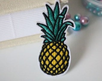 Pineapple Iron On Patch ,2.5 Inch, Face Cover Patch, Iron On Patch,Pineapple Embroidery Sew On Patch, Pineapple Applique , Cute Pineapple