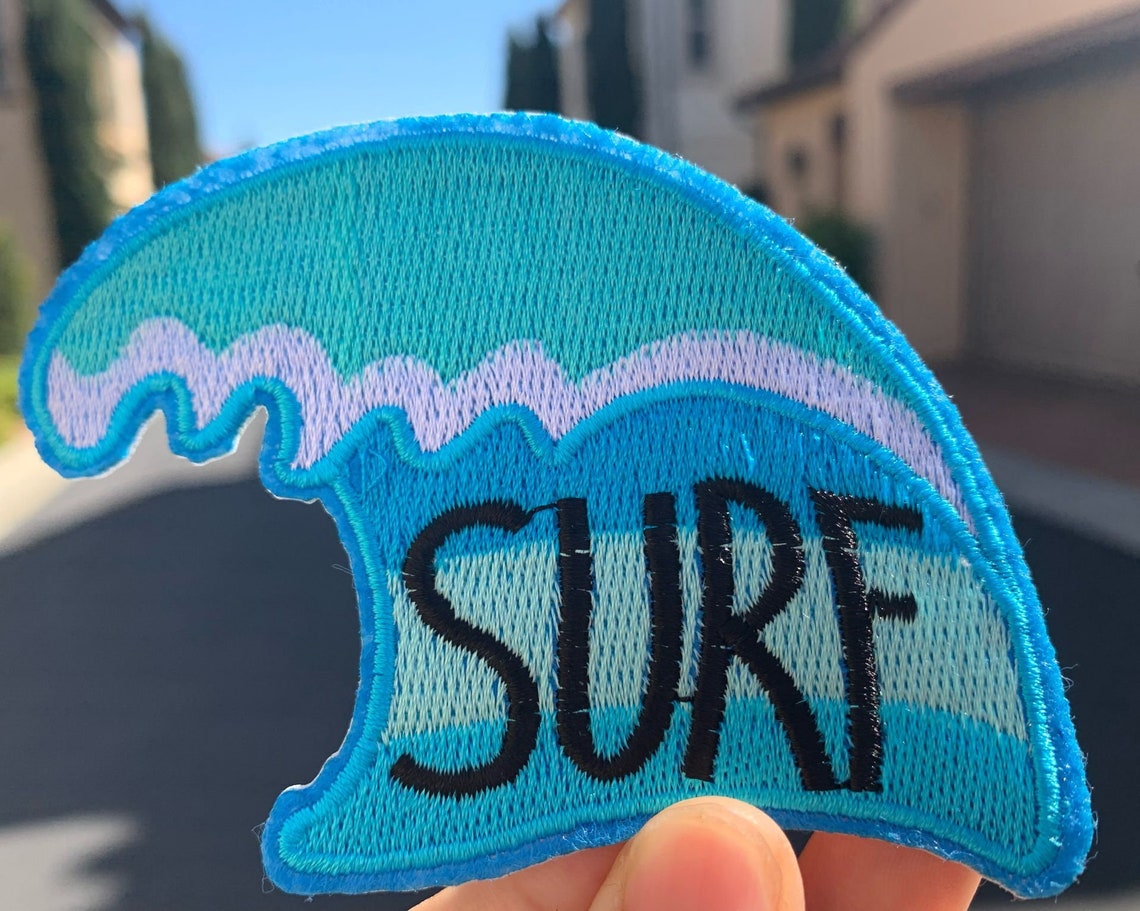 Surf Patch Iron on Patch Embroidery Patch Cool Patchessew Etsy