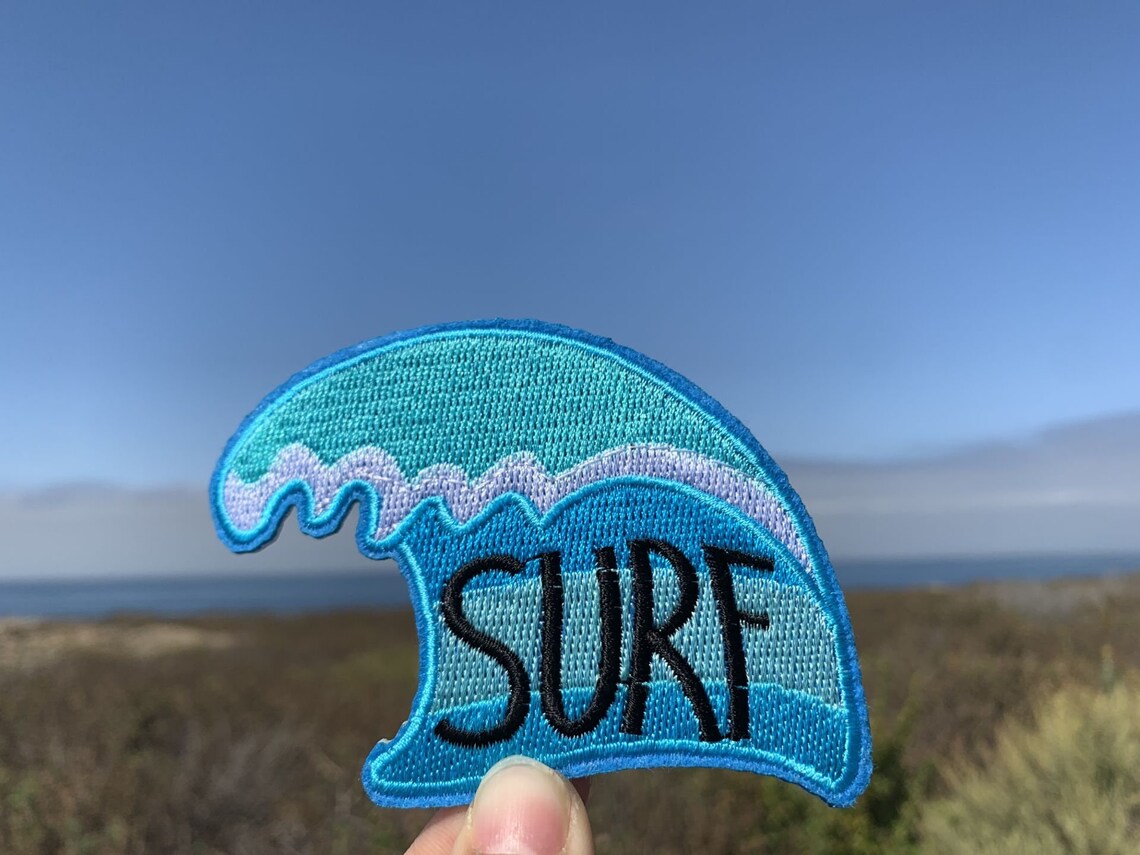 Surf Patch Iron on Patch Embroidery Patch Cool Patchessew Etsy