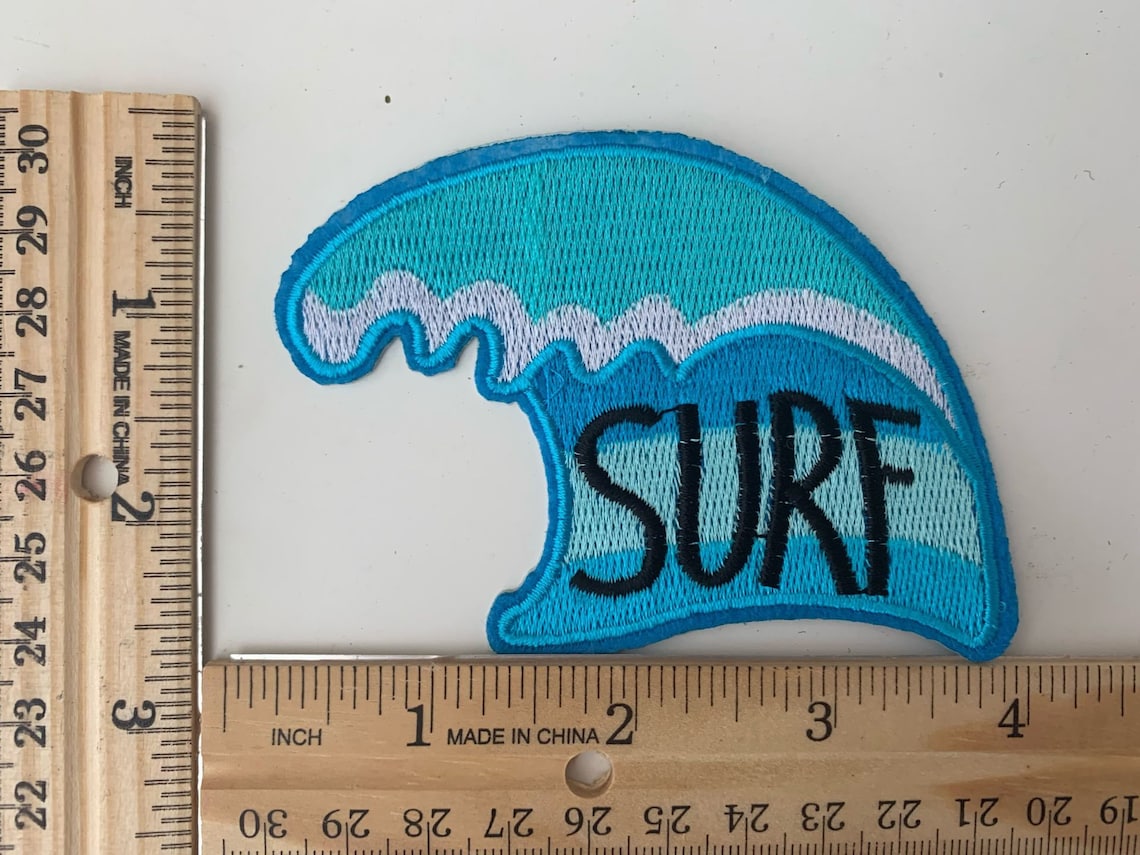 Surf Patch Iron On Patch Embroidery Patch Cool PatchesSew Etsy
