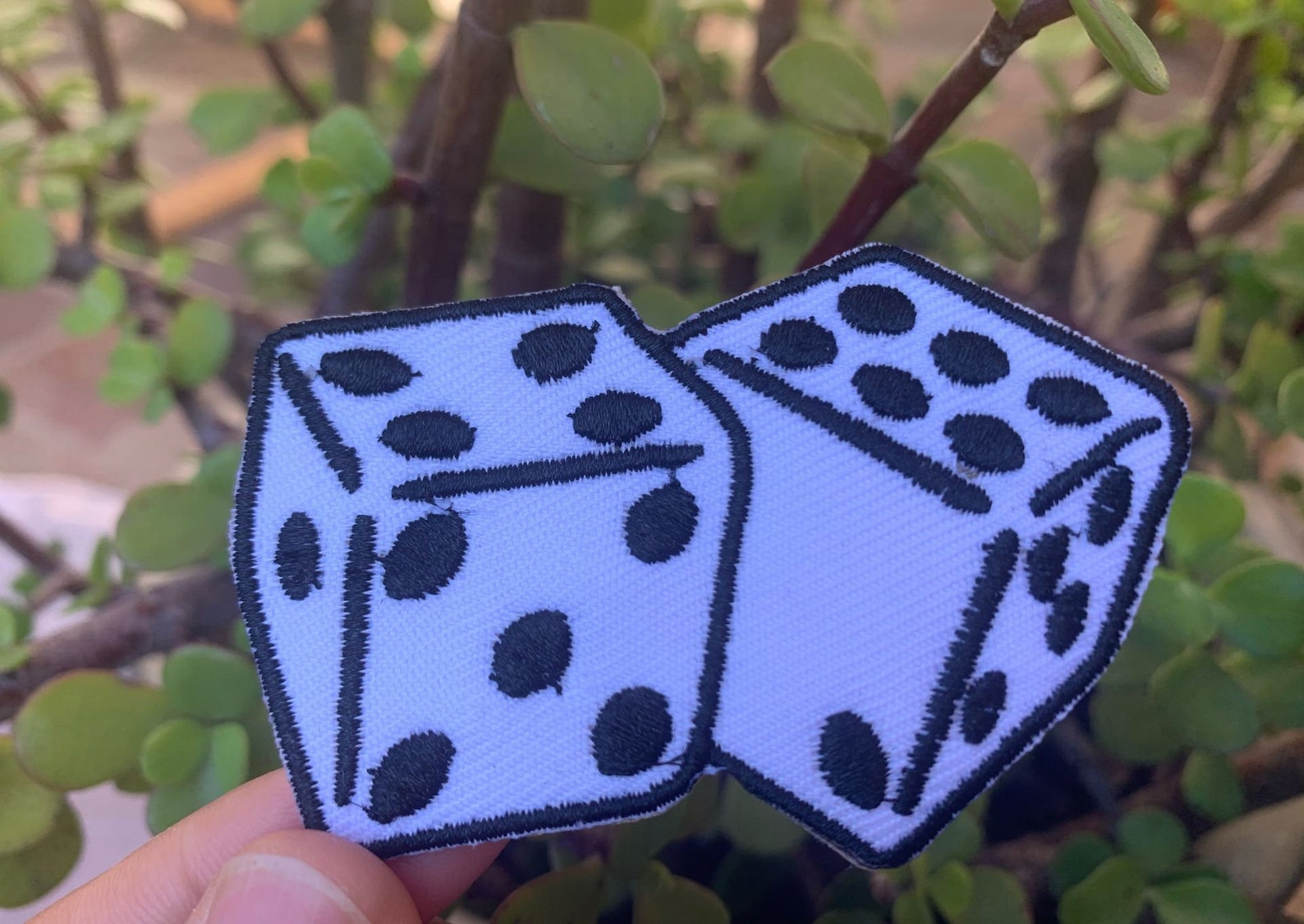 Patch Dice Dice Patch Iron on Patch Good Luck Dice Etsy