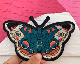 Big Beautiful 6 Inch Butterfly Patch,  Iron On Patch, Butterfly, Big Size Embroidery Patch for Jacket, Denim, Backpack, Big Patch Butterfly