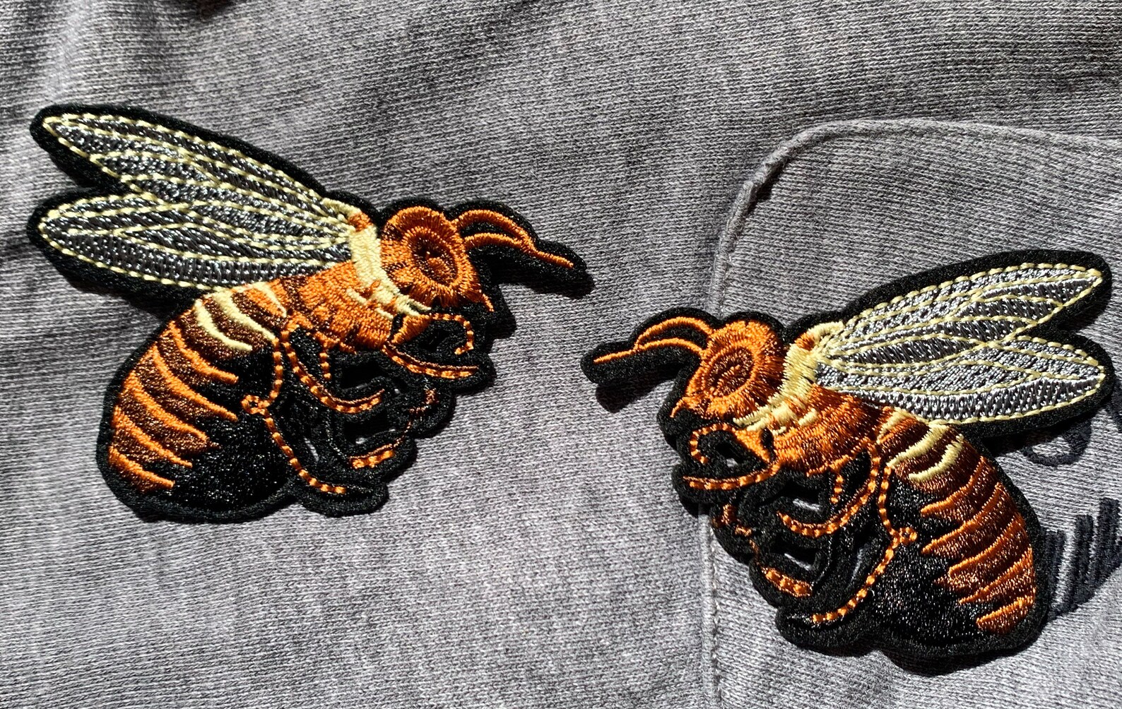 Wasp Patch Iron on Patch 2PCS A Pair of Wasps Patch - Etsy