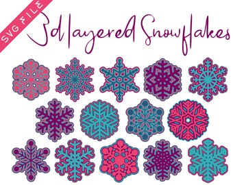 Download 3d Snowflakes Etsy