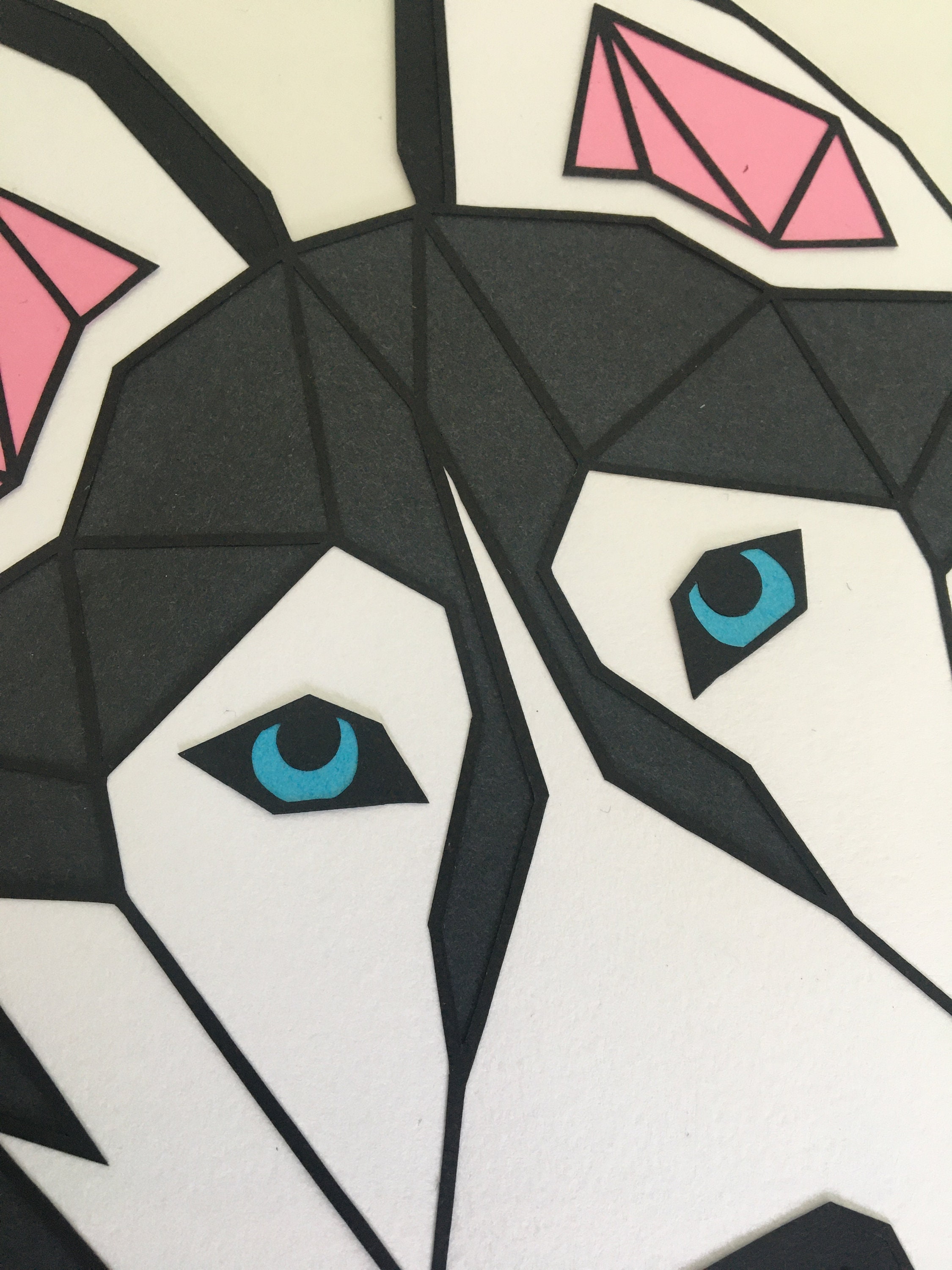 Custom Geometric Dog Breed HeadDog Breed Head ArtGeometric Etsy