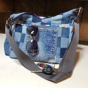 Custom Denim Purse Made-to-order Upcycled Patchwork Denim - Etsy