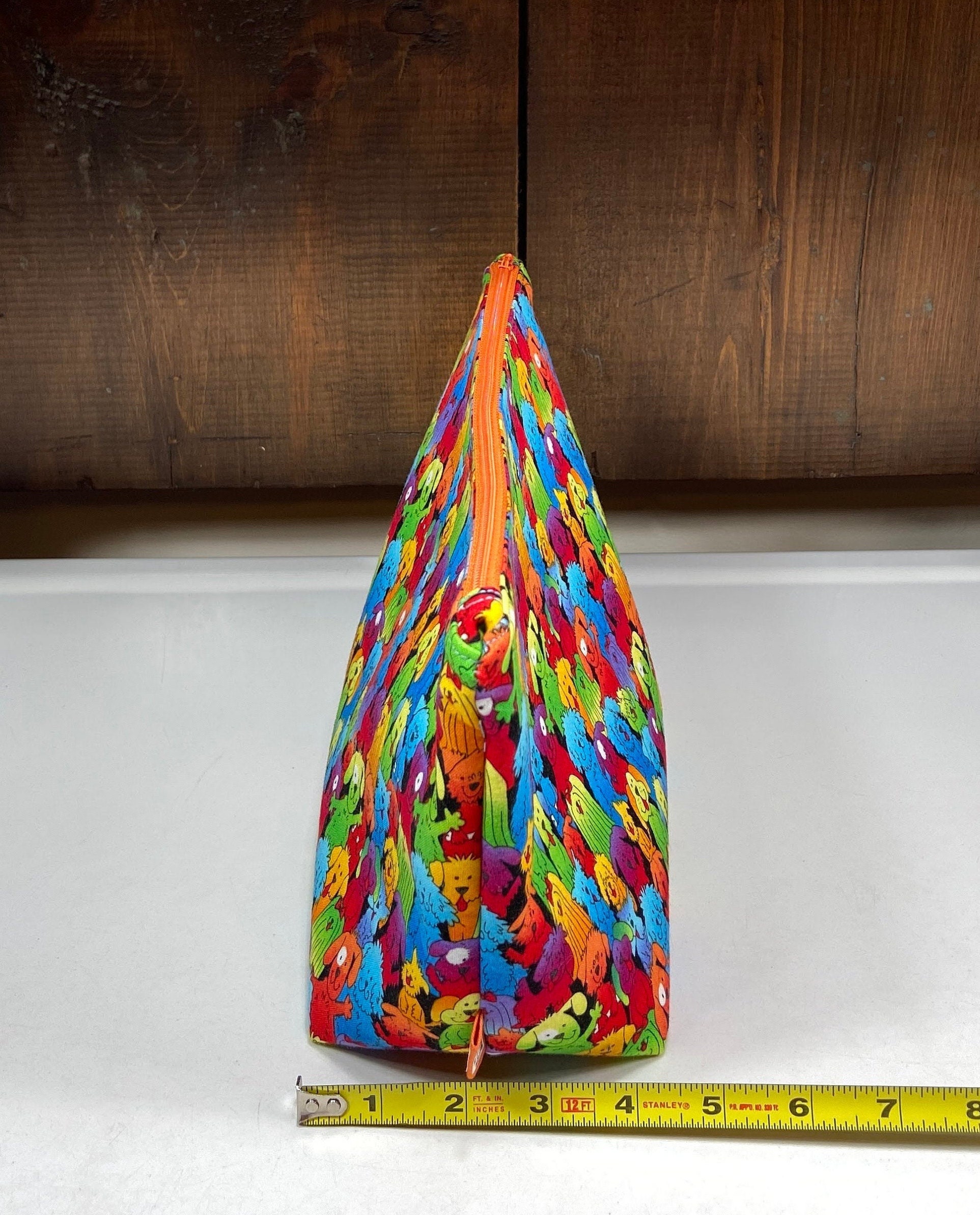 Tie Dye Dog Knitting Bag With Matching Strap and Etsy