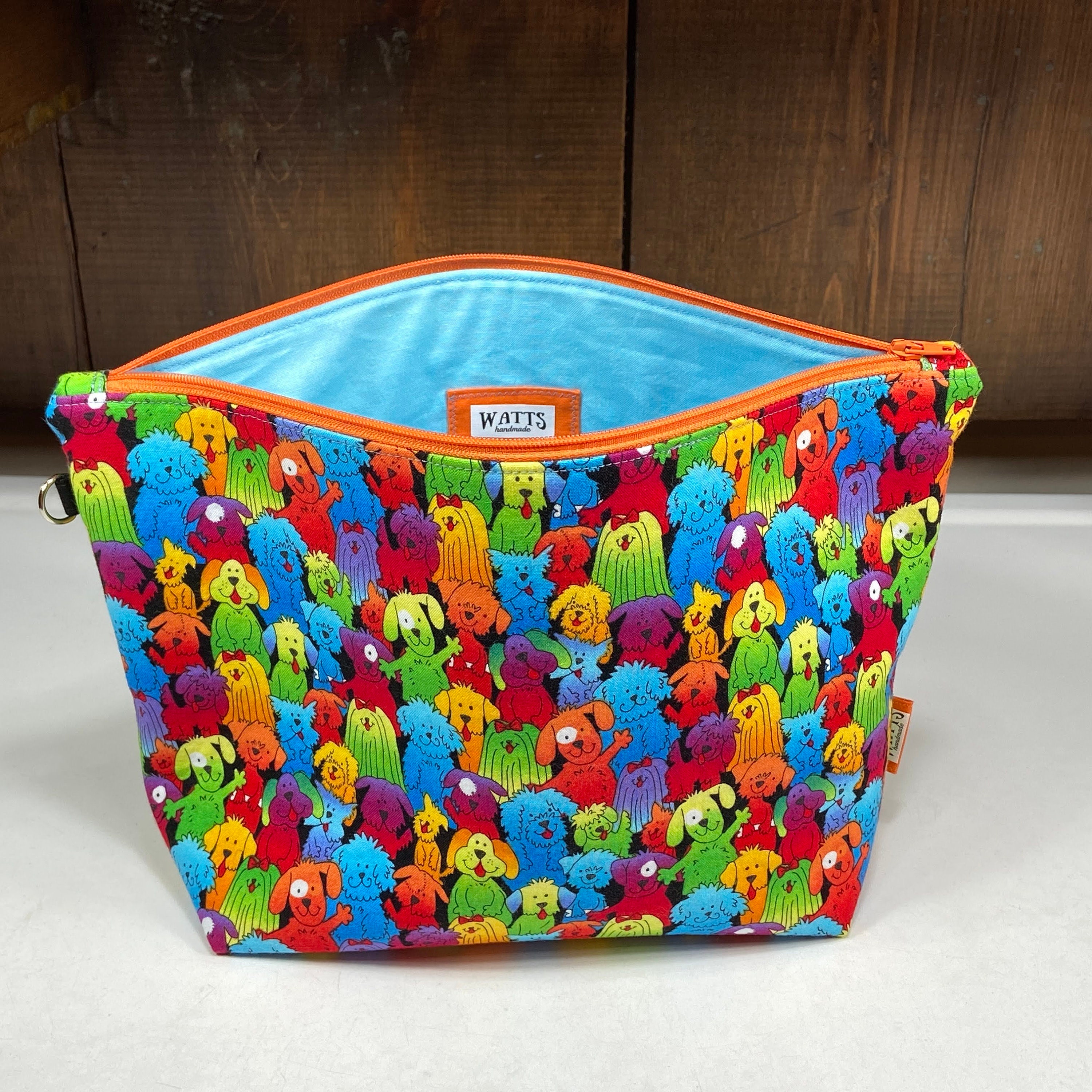 Tie Dye Dog Knitting Bag With Matching Strap and Etsy