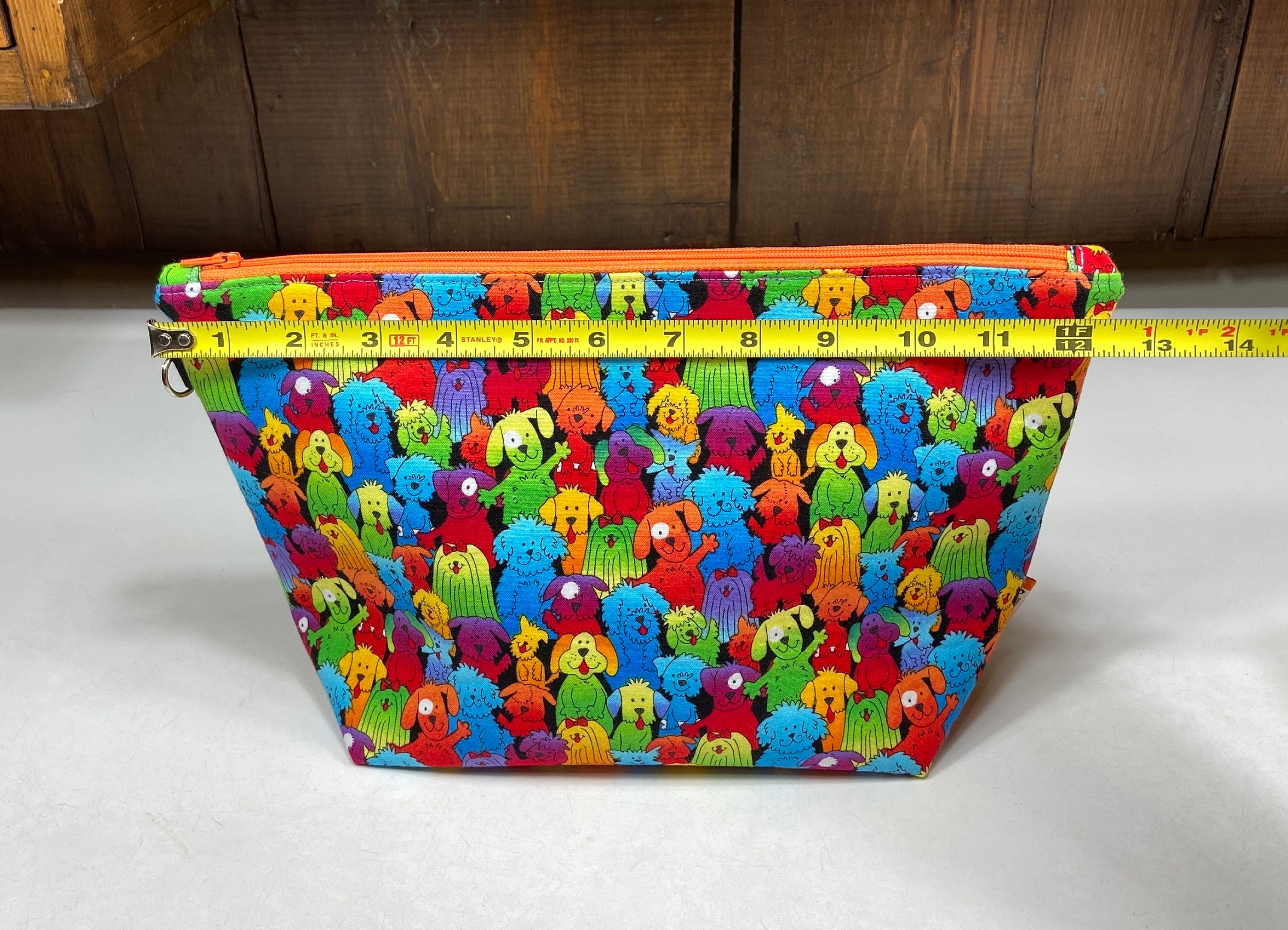 Tie Dye Dog Knitting Bag With Matching Strap and Etsy