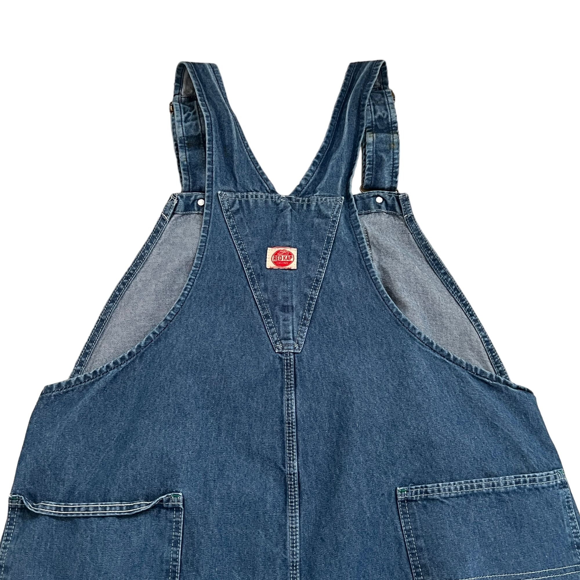 RED CAP 90's 00's GRIPPER ボタン カバーオール Red Kap Vintage 90s Button Fly Riveted Bib Carpenter