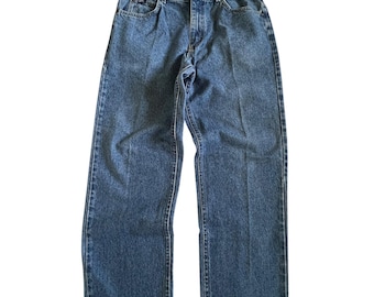 Vtg Lee Riders Genuine Denim Jeans 90's Mens 36x34 Blue USA Relaxed Fit **READ**