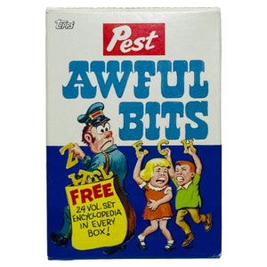 Vintage Topps Pest Awful Bites Wacky Packages Sticker Cards