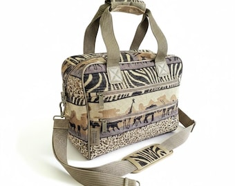 Vintage Pioneer Express Safari Tapestry Travel Weekender Bag 10"x13"