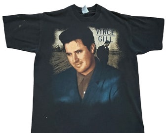 Vince Gill Vintage 90s Country Music Concert Tour T Shirt Sz XL