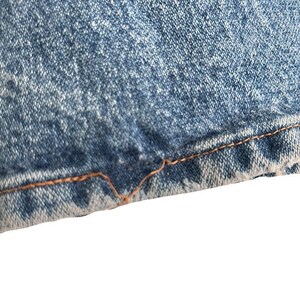Vintage Wrangler Cowboy Cut PRCA Distressed Jeans Mens 40x30 Dark Stone Wash image 9