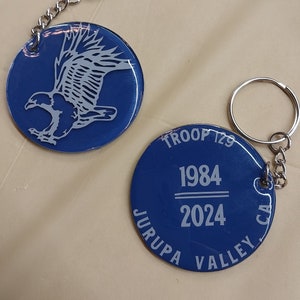 Personalized BSA, Boy Scouts keychains - bag tags - zipper pull - bogg bag - boy scout gifts