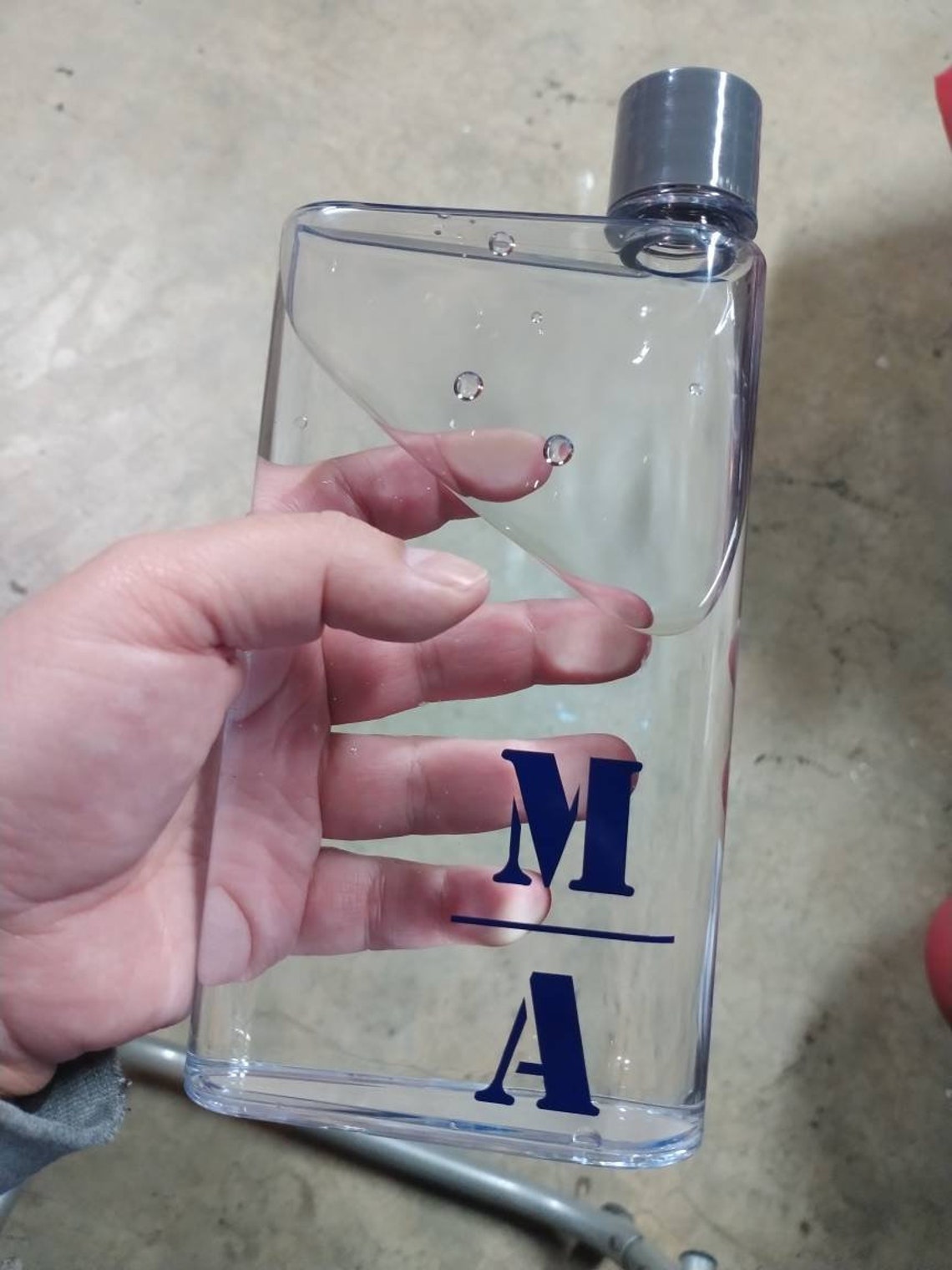 Acrylic Plastic Reusable 12oz Flask Etsy