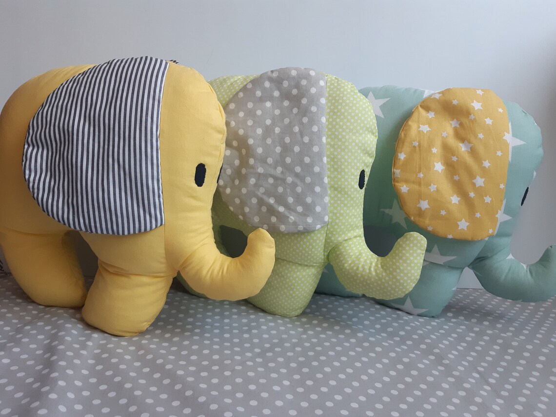 Elephant Shaped Pillow Cotton Decorative Nursery Pillow for Etsy