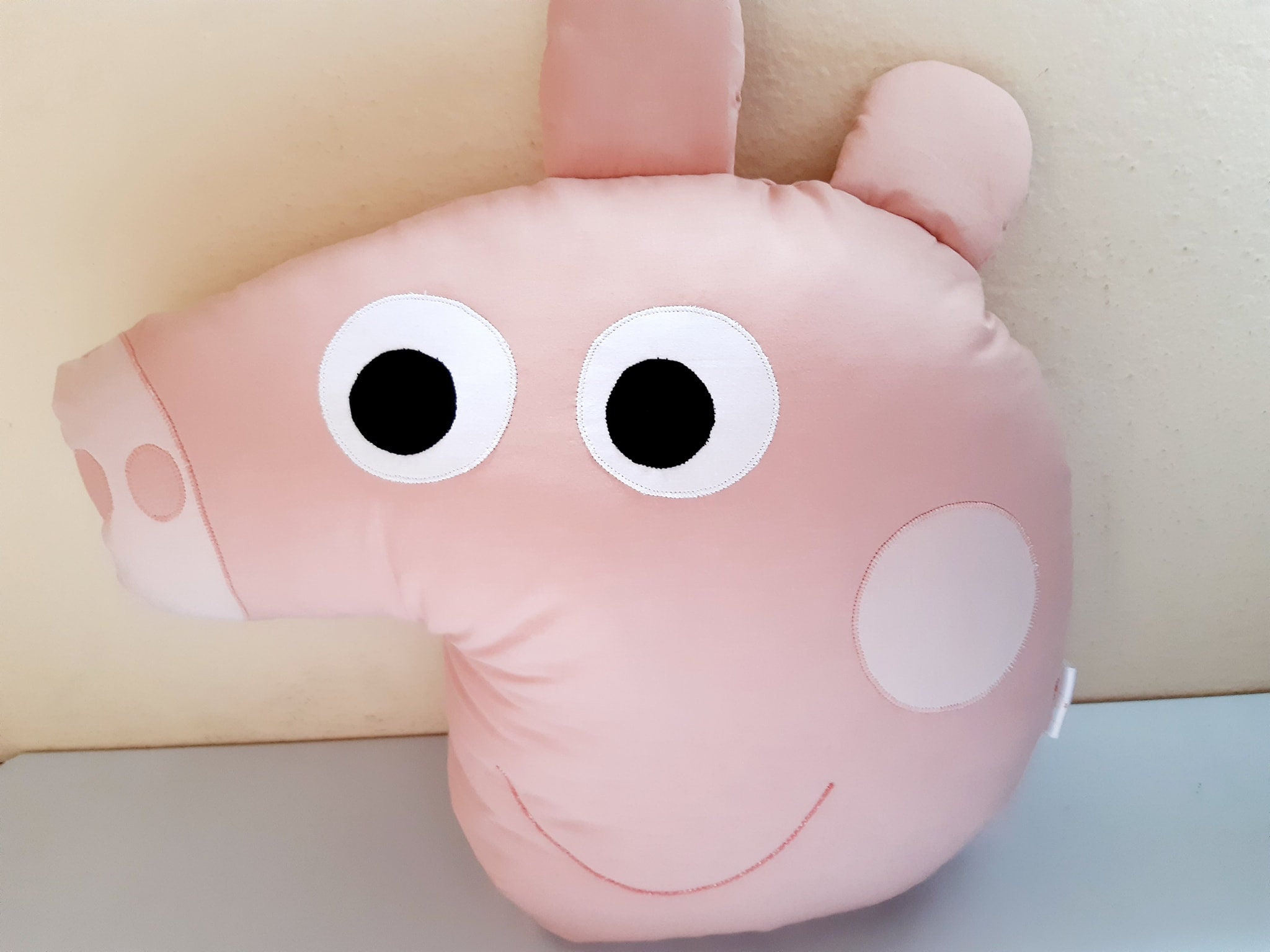 Peppa Pig Shaped Pillow Cotton Decorative Nursery Pillow for Etsy