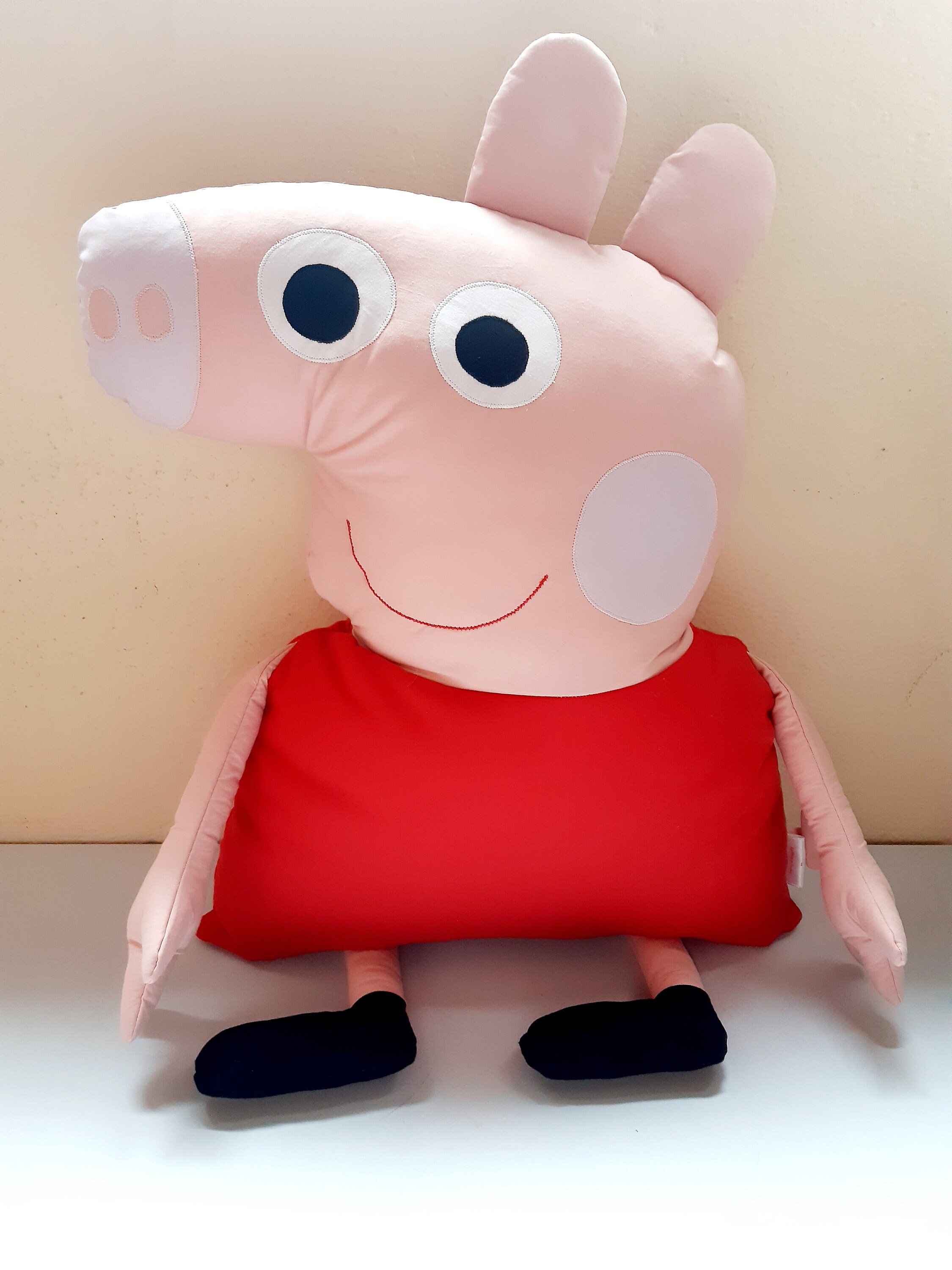 Peppa Pig Shaped Pillow Cotton Decorative Nursery Pillow for Etsy