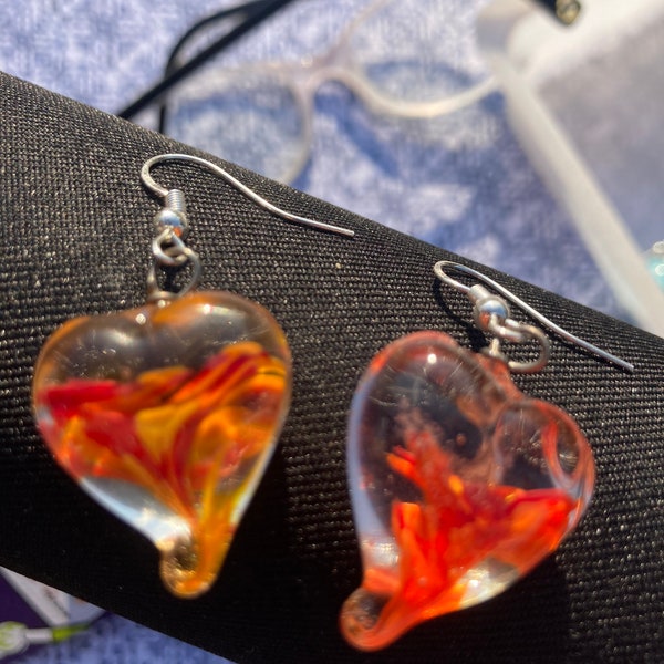 Boucles d’oreilles en verre de murano