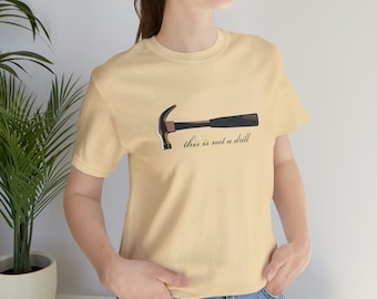 This is not a drill (Magritte script) - Unisex Jersey Short Sleeve Tee