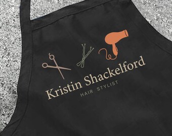 Custom Text Hair Stylist Apron, Funny Hair Stylist , Funny Hairdresser Apron, Custom Hair Stylist Apron, Personalized Apron for Women & Men