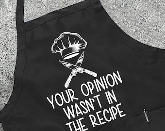 Funny Cooking Apron: Sarcastic Chef Gift