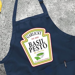 Condiments BBQ Apron: Ketchup Ranch Matching Apron