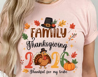 Family Thanksgiving  T-Shirt: Thankful Matching Family Fall Tee