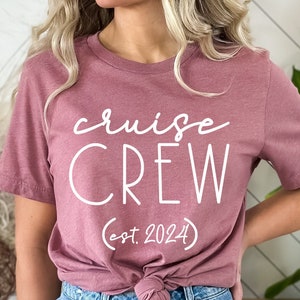 Cruise Crew Est 2024 T-shirt, Family Cruise Shirt, Cruising Squad Shirt, Vacay Tee, Beach Shirt, Family Matching Shirt, Summer Vacation Tee