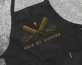 Custom Text Hair Stylist Apron, Funny Hair Stylist , Funny Hairdresser Apron, Custom Hair Stylist Apron, Personalized Apron for Women & Men