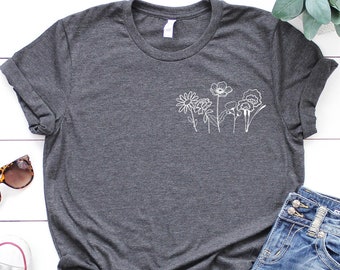 Dandelion Women's T-Shirt: Pocket Windflower, Inspirational Tee
