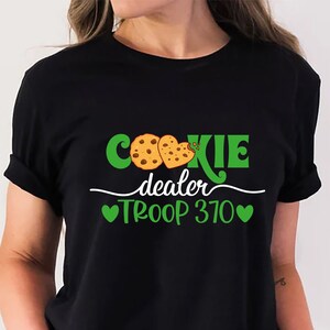 T-shirt personnalisé pour la troupe des marchands de biscuits : chemise de groupe de camping pour filles