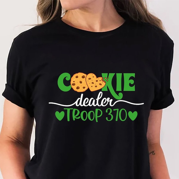 T-shirt personnalisé pour la troupe des marchands de biscuits : chemise de groupe de camping pour filles