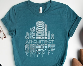 Architect T-shirt, Architect Gifts, Future Architect Shirt, Architecture Gifts, Architecture Sketch Shirt, City Architecture Long Sleeve